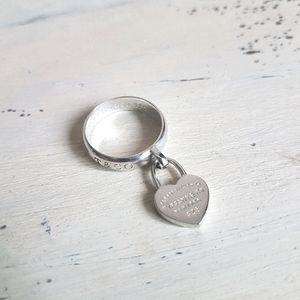 ❤Tiffany & Co.❤925 Silver Heart Ring